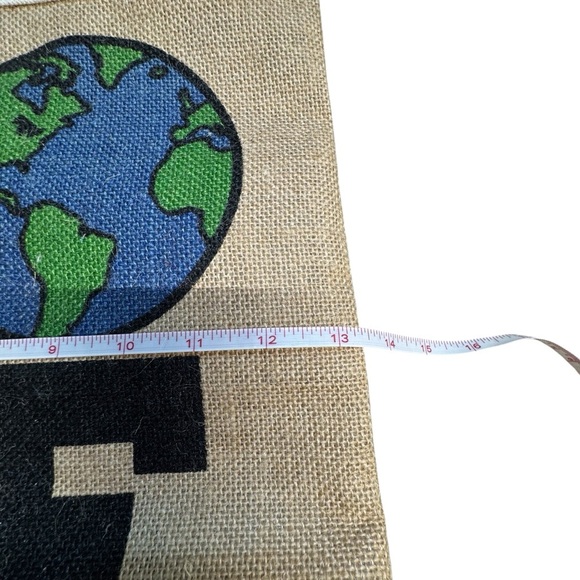 Brighton Limited Edition Jute Tan and Red Love‎ Earth Tote Bag  MSRP $129 - Picture 8 of 16